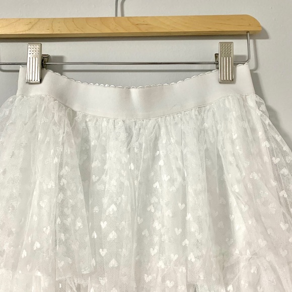 SHEIN Wide Waist Frill Trim Layered Tulle Skirt - Picture 4 of 10